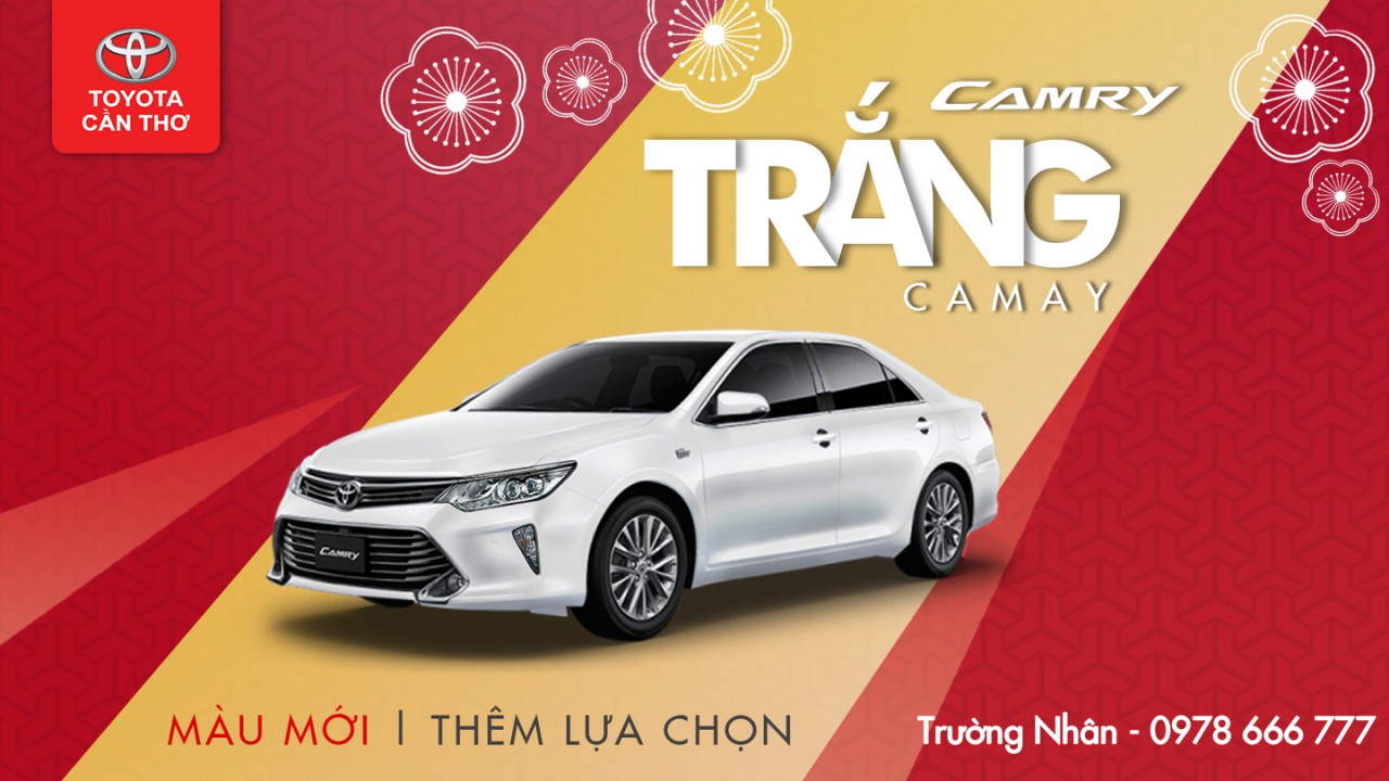 Toyota Camry 2018 Màu áo mới cho TRẮNG CAMAY